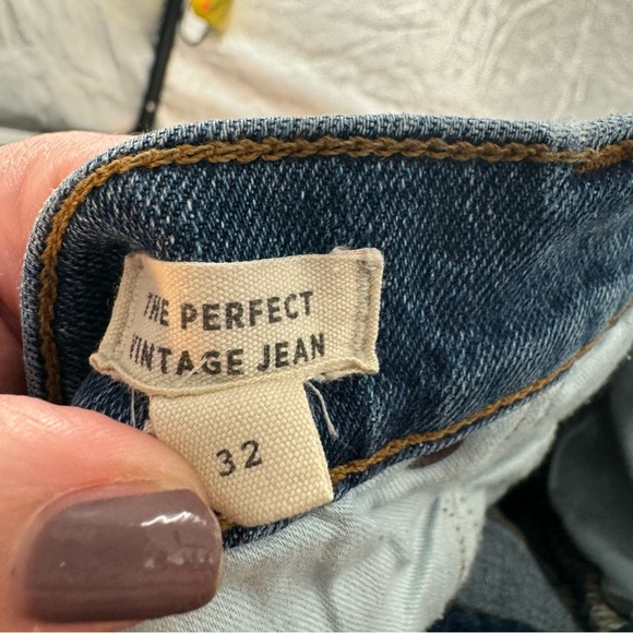 Madewell the perfect vintage jeans in alstyne wash 32 magic pockets raw hem - Picture 7 of 10